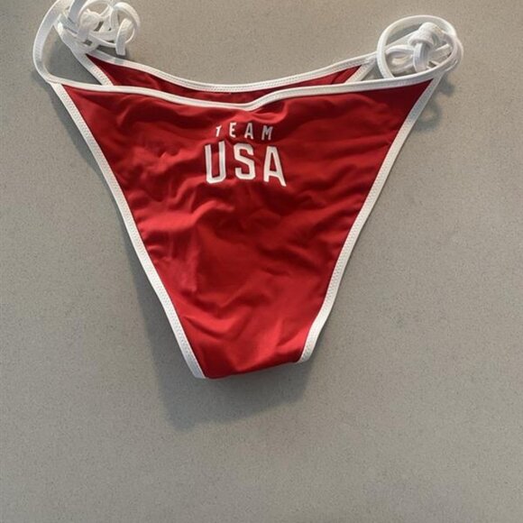 SKIMS FOR TEAM USA - SIGNATURE SWIM DIPPED TIE BOTTOM - Picture 4 of 5